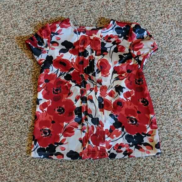 Janie and Jack Other - Janie and Jack floral button back blouse